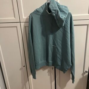 Eckhaus latta teal Blue Hoodie Sweater ( unisex)